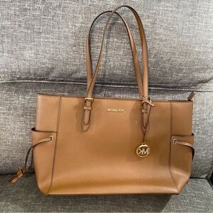 Michael Kors leather large utility travel tote